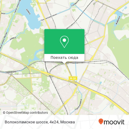Карта Волоколамское шоссе, 4к24