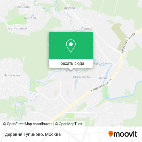 Карта деревня Тупиково