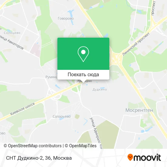 Карта СНТ Дудкино-2, 36