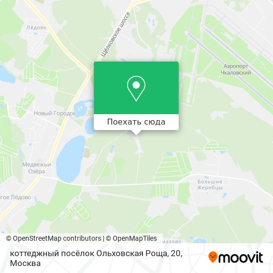 Карта коттеджный посёлок Ольховская Роща, 20