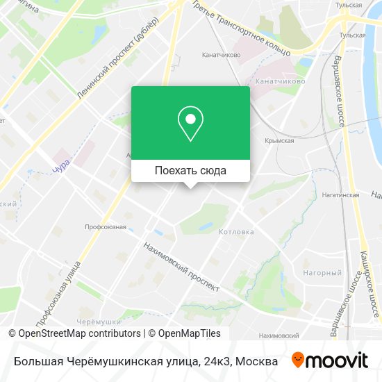 Карта Большая Черёмушкинская улица, 24к3