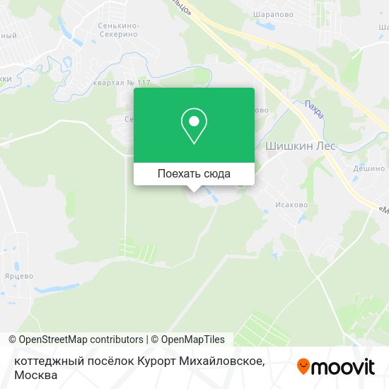 Карта коттеджный посёлок Курорт Михайловское