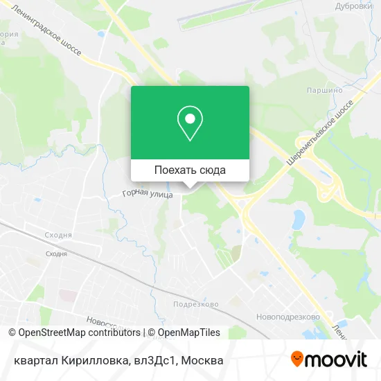 Карта квартал Кирилловка, вл3Дс1