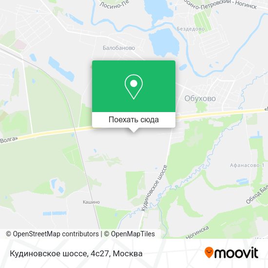 Карта Кудиновское шоссе, 4с27
