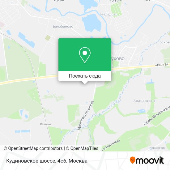 Карта Кудиновское шоссе, 4с6