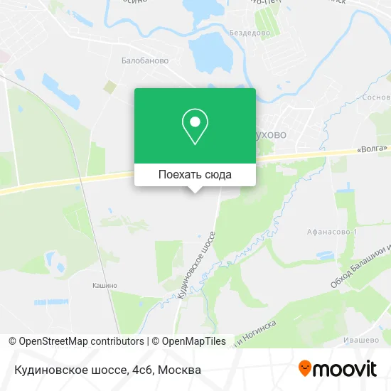 Карта Кудиновское шоссе, 4с6