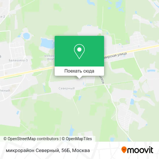 Карта микрорайон Северный, 56Б