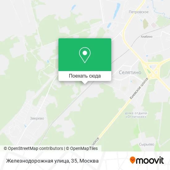 Карта Железнодорожная улица, 35