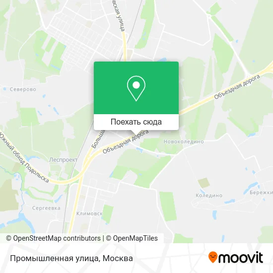 Карта Промышленная улица