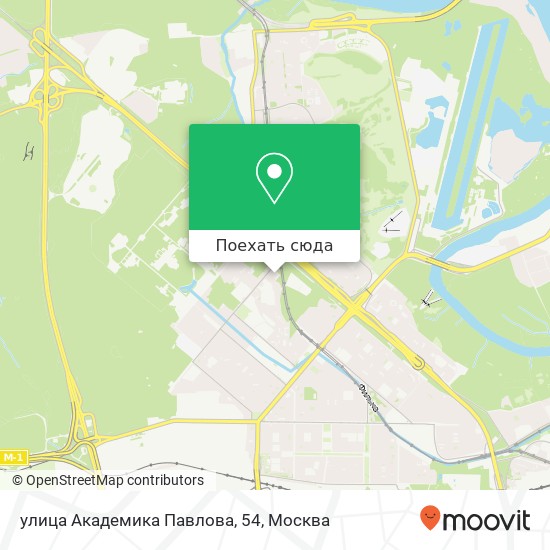 Карта улица Академика Павлова, 54