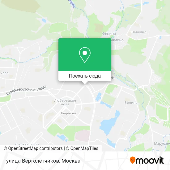 Карта улица Вертолётчиков
