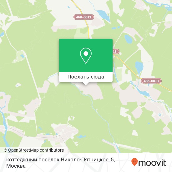 Карта коттеджный посёлок Николо-Пятницкое, 5