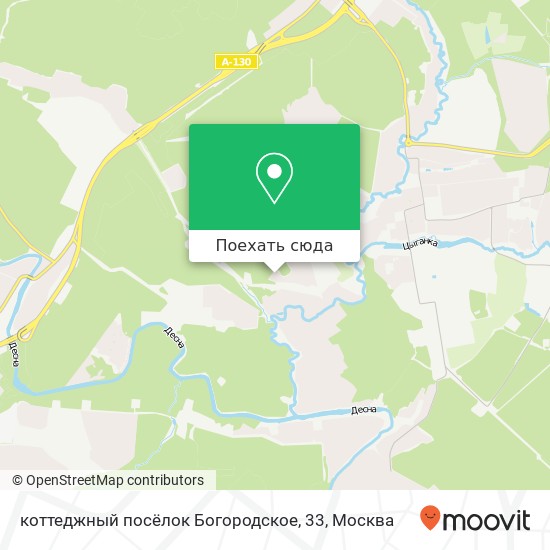 Карта коттеджный посёлок Богородское, 33
