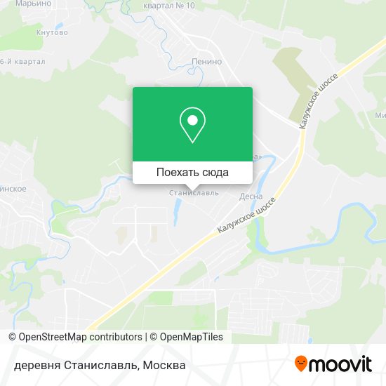 Карта деревня Станиславль