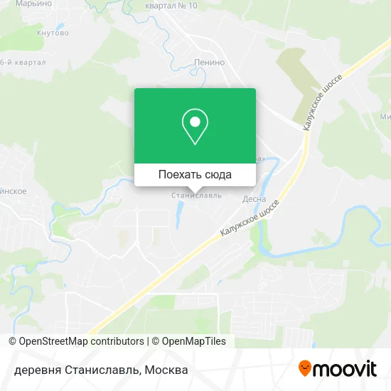 Карта деревня Станиславль
