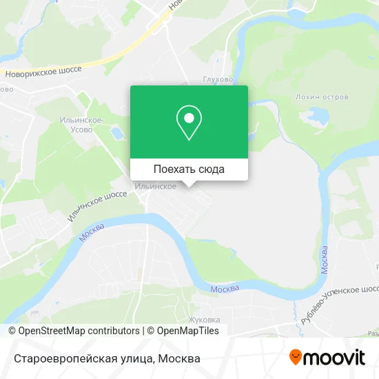 Карта Староевропейская улица