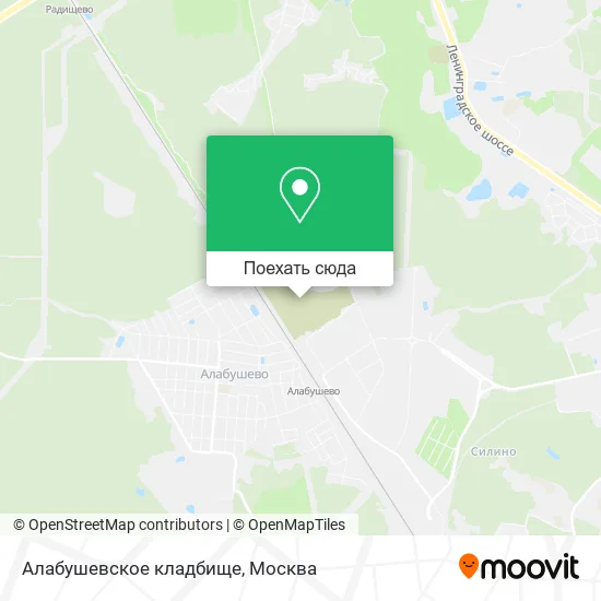 Карта Алабушевское кладбище