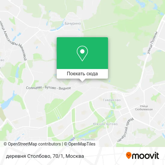 Карта деревня Столбово, 70/1