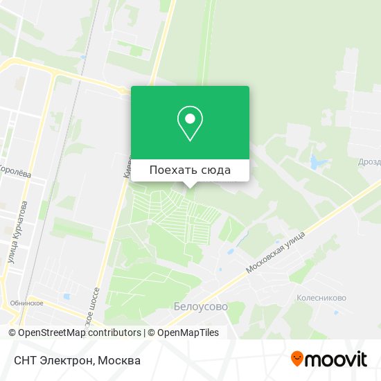 Карта СНТ Электрон