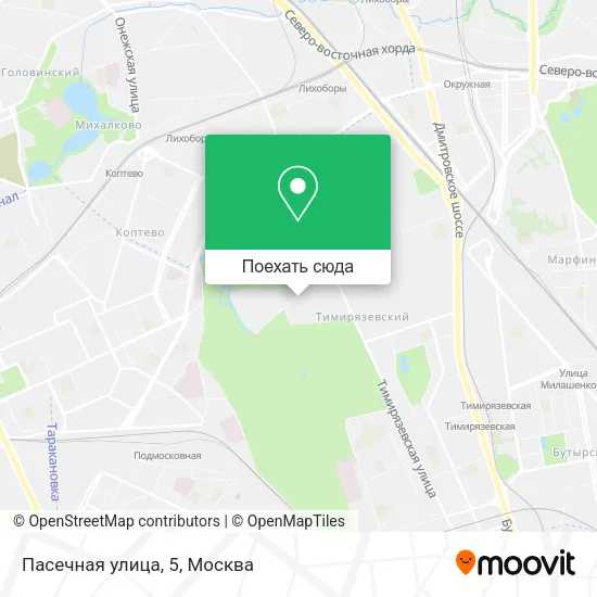 Карта Пасечная улица, 5