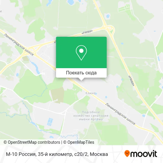 Карта М-10 Россия, 35-й километр, с20 / 2