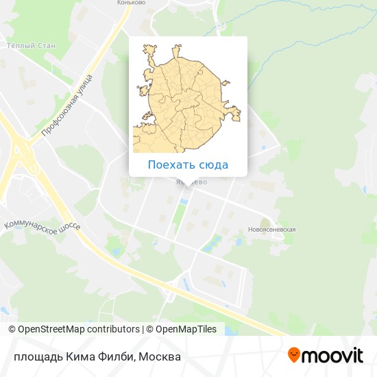 Карта площадь Кима Филби