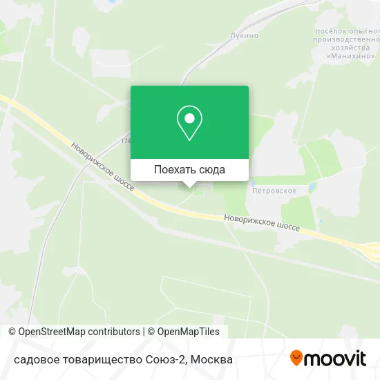 Карта садовое товарищество Союз-2