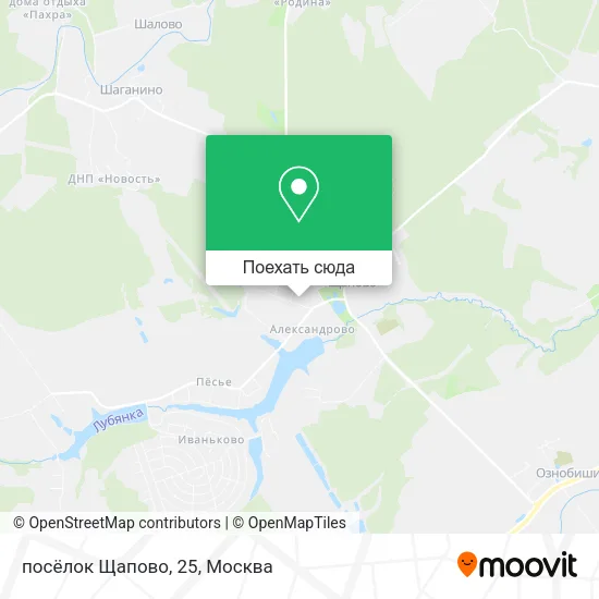 Карта посёлок Щапово, 25