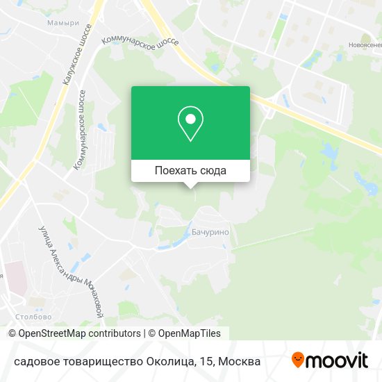 Карта садовое товарищество Околица, 15
