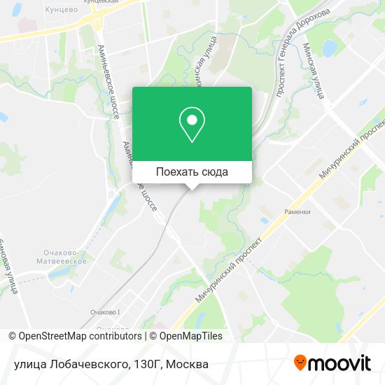Карта улица Лобачевского, 130Г