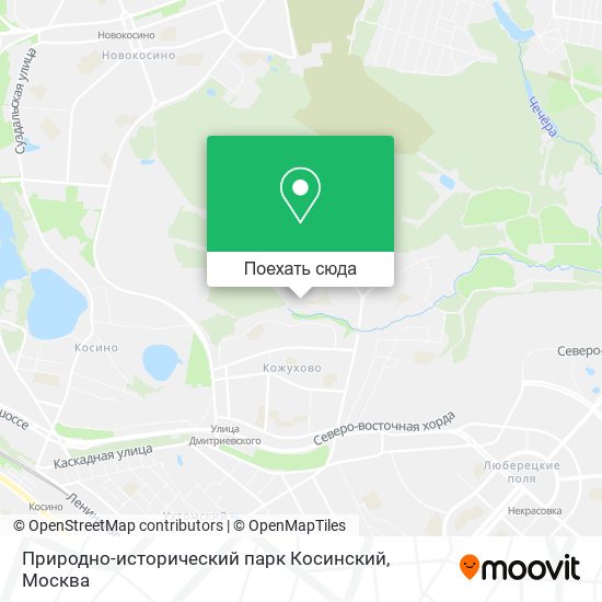 Карта Природно-исторический парк Косинский