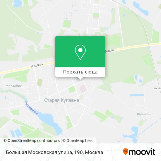 Карта Большая Московская улица, 190