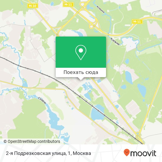 Карта 2-я Подрезковская улица, 1