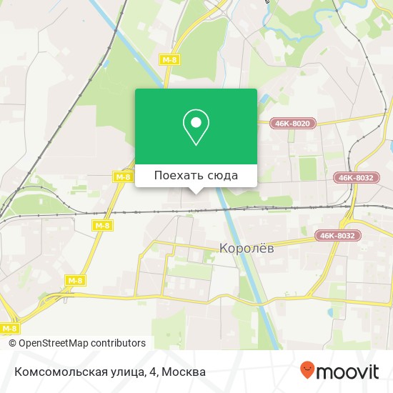 Карта Комсомольская улица, 4
