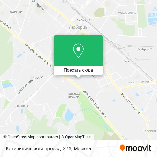 Карта Котельнический проезд, 27А