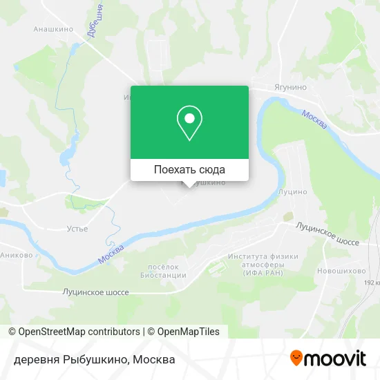 Карта деревня Рыбушкино