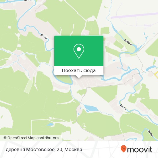 Карта деревня Мостовское, 20