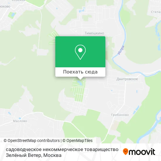 Карта садоводческое некоммерческое товарищество Зелёный Ветер