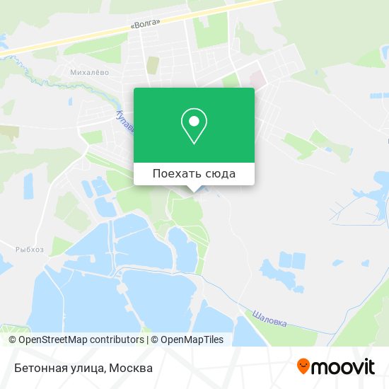 Карта Бетонная улица