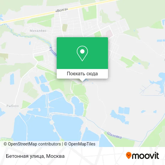 Карта Бетонная улица