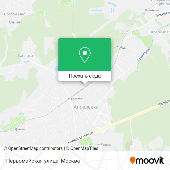 Карта Первомайская улица
