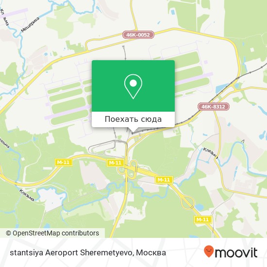 Карта stantsiya Aeroport Sheremetyevo