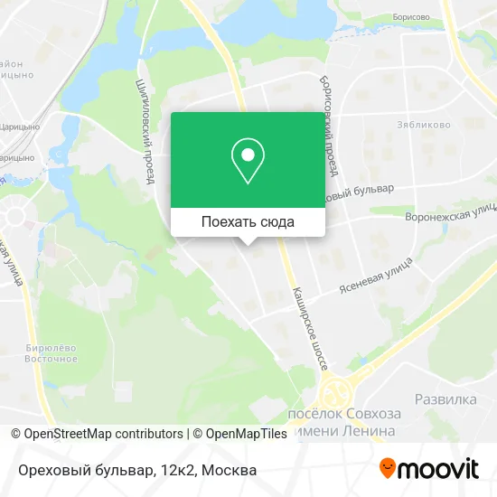 Карта Ореховый бульвар, 12к2