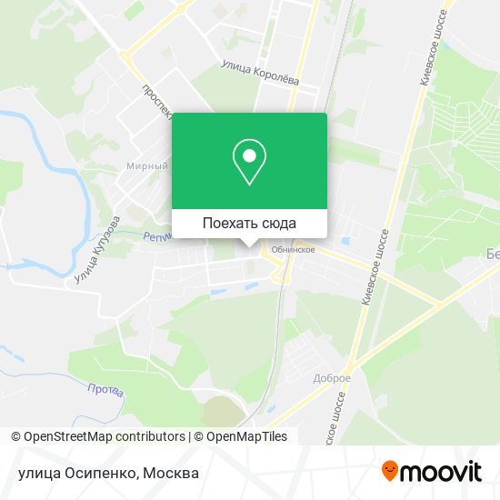 Карта улица Осипенко