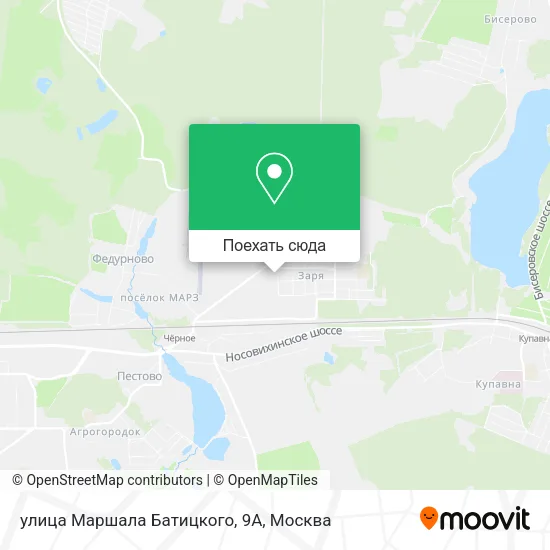 Карта улица Маршала Батицкого, 9А