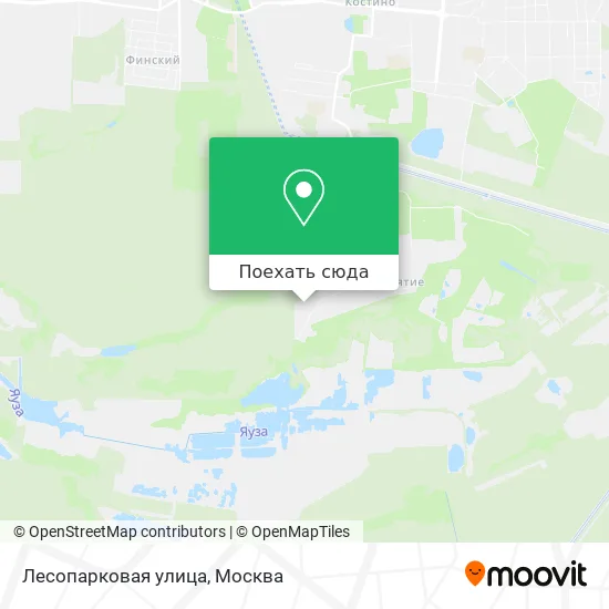 Карта Лесопарковая улица