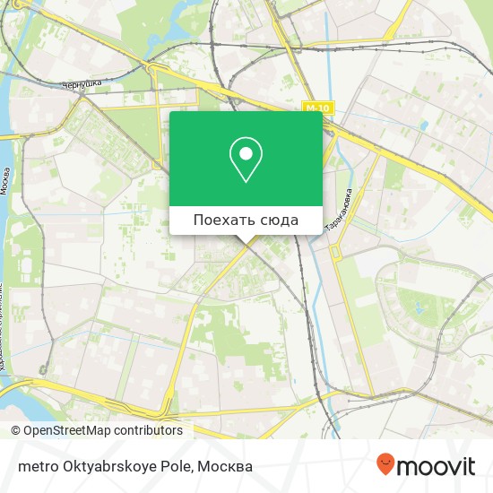 Карта metro Oktyabrskoye Pole