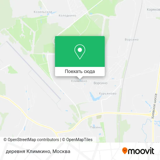Карта деревня Климкино