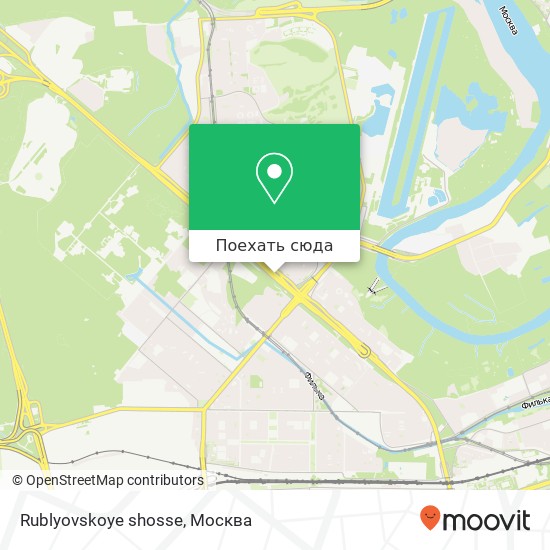 Карта Rublyovskoye shosse