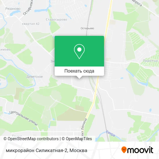 Карта микрорайон Силикатная-2